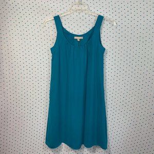 Banana Republic Teal Sleeveless Scoop Neck Shift Dress